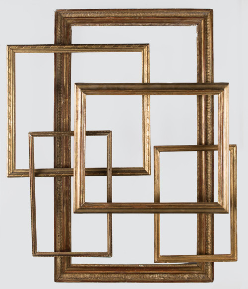 Five frames of different sizes, Spain, 19th century