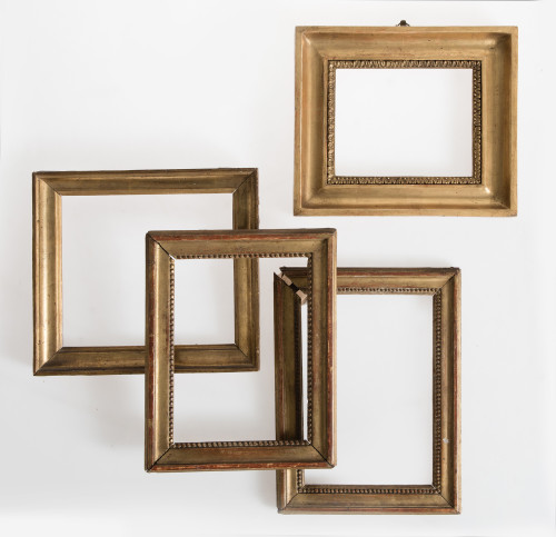 Four frames of different sizes in neoclassical style, 19th-