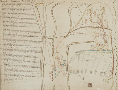 ANÓNIMO , "La batalla de Ayacucho", c. 1824, Tinta y acuare