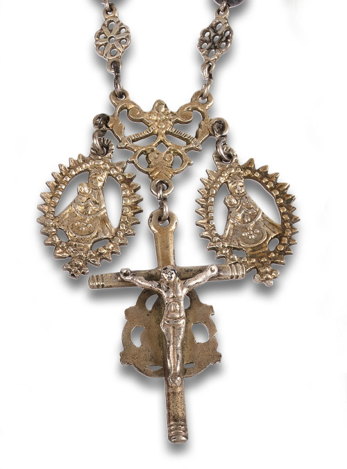 ANTIQUE SILVER ROSARY