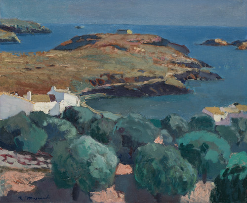 RAMON MOSCARDO FERNANDEZ, "Port Lligat", Óleo sobre lienzo