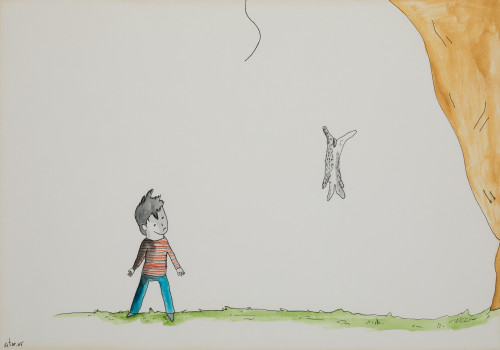 AITOR SARAIBA, "Sin título, díptico", 2008, Tintas sobre pa