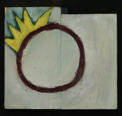 PAUL DUFFY, "Crown", 1987, Óleo sobre madera