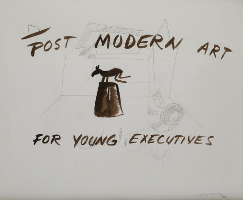 WILLIAM WEGMAN, "Untitled, Post modern Art for young Execut