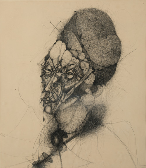 FRANCISCO PEINADO, "Sin título", 1968, Tinta sobre papel