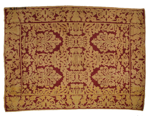 Cuenca type hand-knotted wool rug, signed M. Stuyck, c.1950