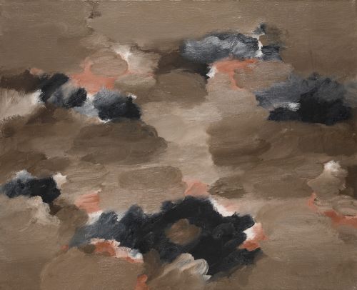 ANTONIO LAGO RIVERA, "Sombra negro", 1960, Óleo sobre lienz