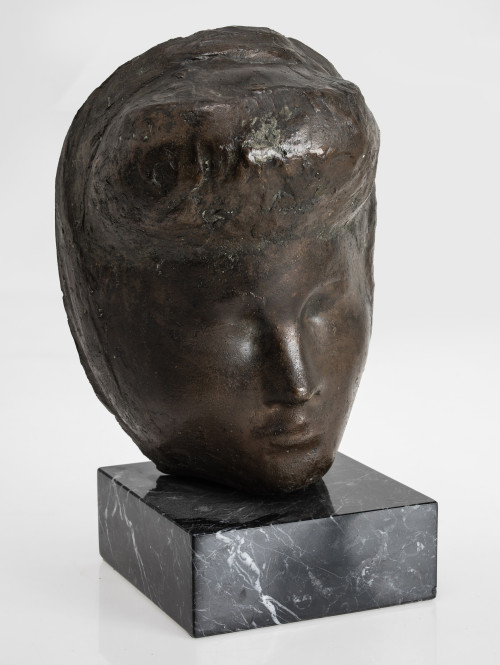 CRISTINO MALLO, "Máscara, Retrato de Mujer", 1972, Escult