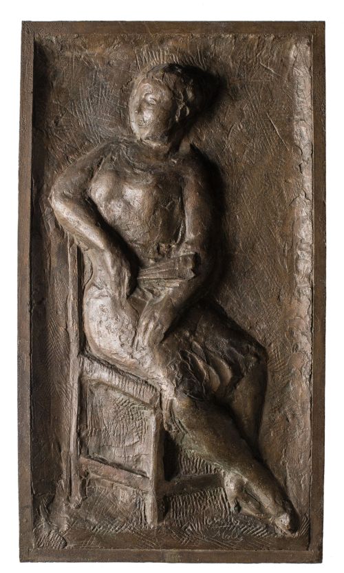 CRISTINO MALLO, "La espera", 1950, Escultura de bronce fund