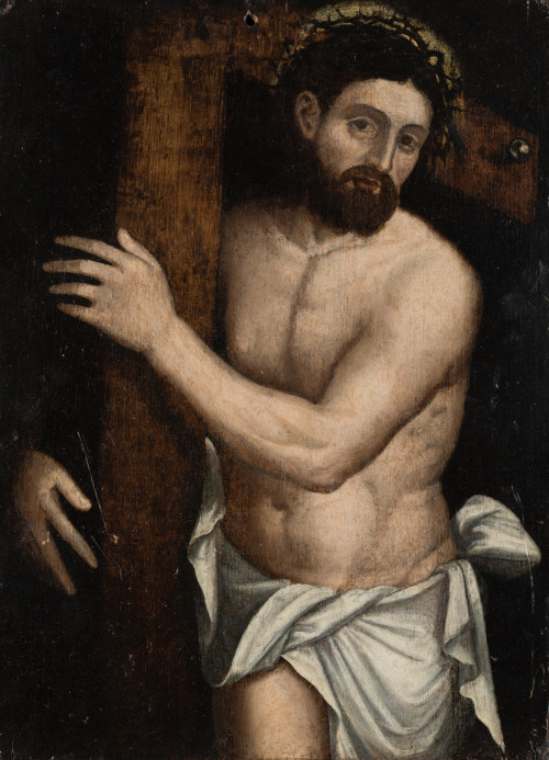 ESCUELA FLAMENCA, FLEMISH SCHOOL (17th century) "Christ car