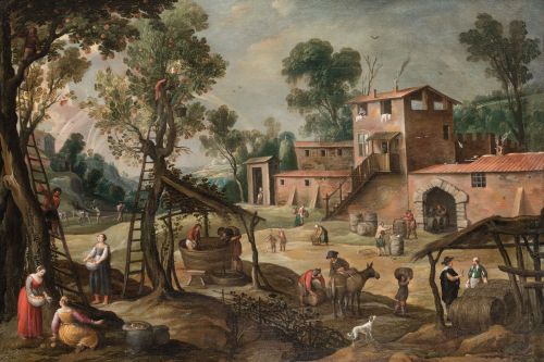 ESCUELA FLAMENCA, FLEMISH SCHOOL (/ 17th century) "Landscap