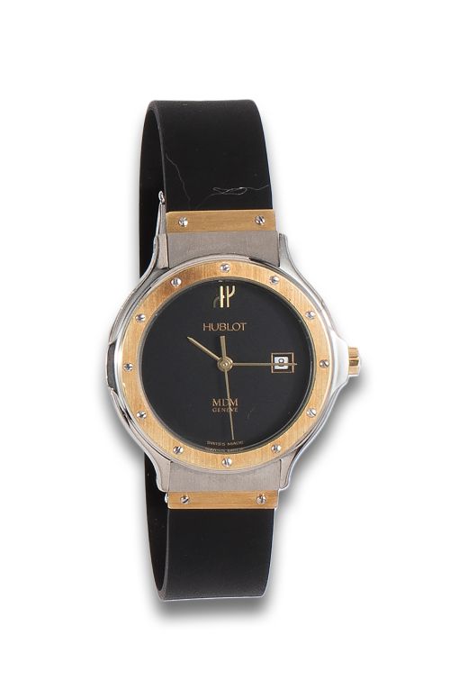 HUBLOT WRISTWATCH IN STEEL AND GOLD