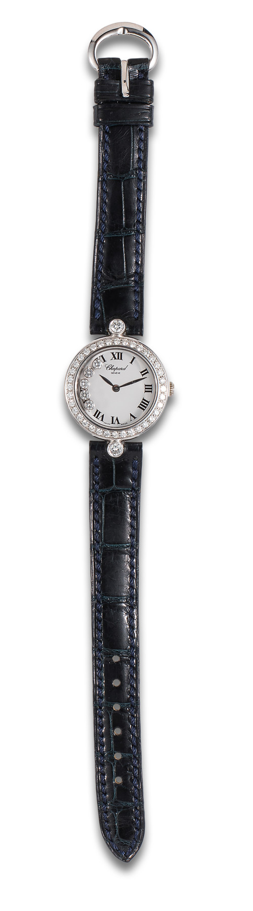 RELOJ DE PULSERA CHOPARD HAPPY DIAMONDS EN ORO BLANCO CON D