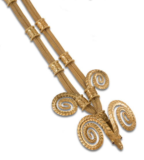 RAM NECKLACE, 1970s, ATTRIBUTED TO LALAOUNIS FOR ZOLOTAS, I