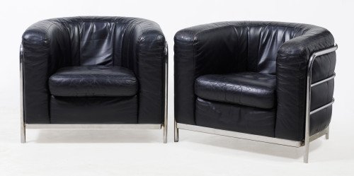 Pair of armchairs "Onda" design by Jonathan de Pas, Donato