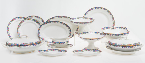 Porcelain tableware from Limoges, France, 20th century