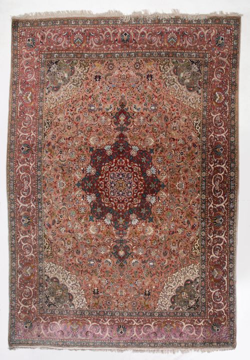 Persian rug possibly Farahan in hand-knotted wool, Iran, 20