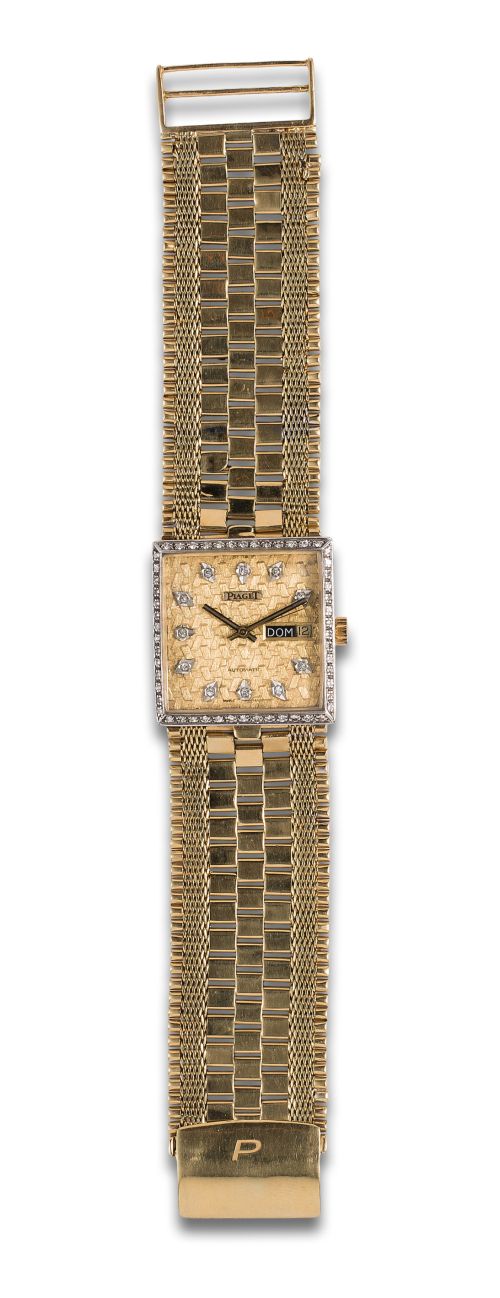 PIAGET WRISTWATCH IN YELLOW GOLD AND DIAMONDS