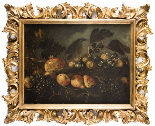 ANÓNIMO, ANONYMOUS (18th century) "Still life of fruits in