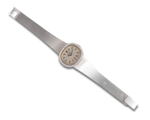 RELOJ DE PULSERA LONGINES DE ORO BLANCO Y DIAMANTES