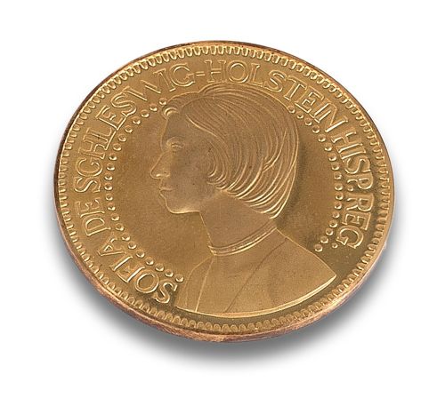 MONEDA CONMEMORATIVA REINAS DE ESPAÑA DE ORO