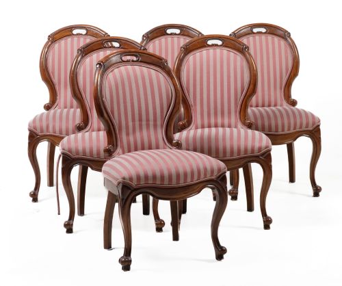 Six Elizabethan style chairs, Spain, 20th century