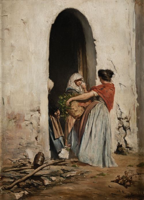 ARCADIO MAS Y FONDEVILA, "La charla", 1879