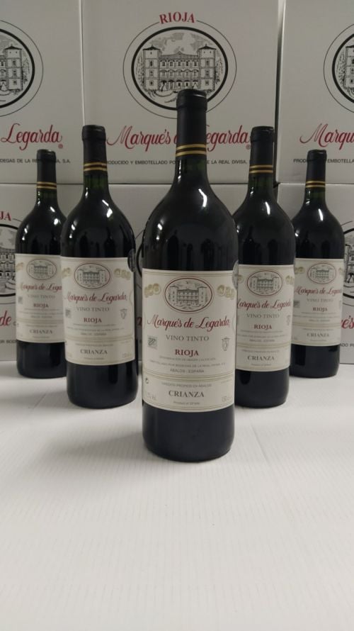 6 magnum bottles (1.5 liters) of Marques de Legarda Crianza