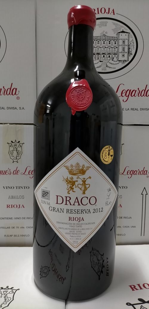 Imperial bottle (6 liters) of Draco Gran Reserva 2012 Rioja