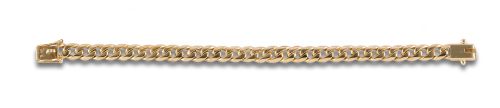 YELLOW GOLD BEARDED BRACELET