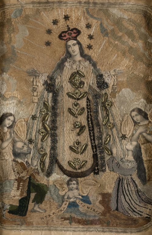 "Nuestra Señora de la Merced". Manufactura española. S. XIX