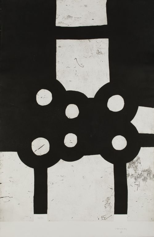 EDUARDO CHILLIDA, "Leizarán", 1987, Aguafuerte sobre pape