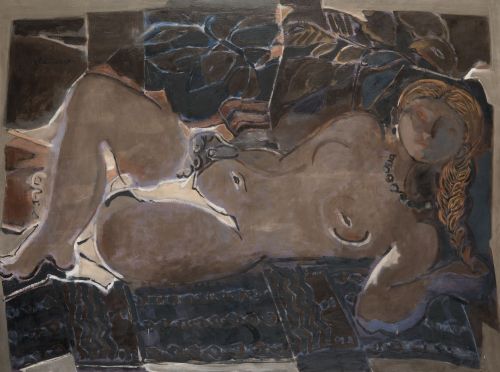 ANTONIO VALDIVIESO, "Desnudo femenino", 1978, Óleo sobre li