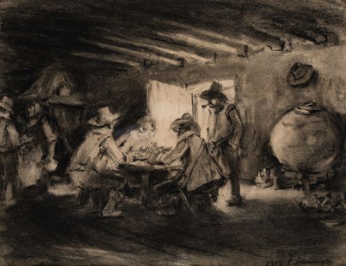 FRANCISCO DOMINGO Y MARQUÉS, “Escena de taberna”, 1919?, Ca