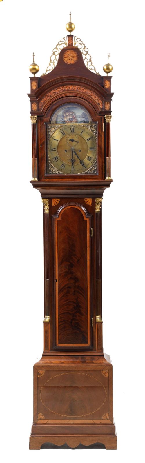 Edwardian "grandfather" clock, John Taylor, London, England