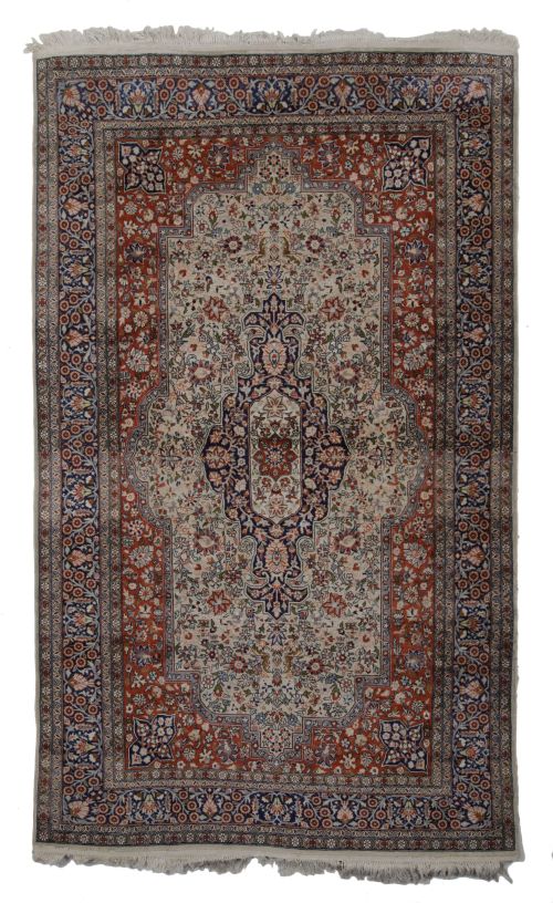 Persian hand-knotted wool rug, 20th century