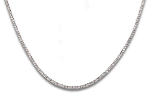 RIVIERE DIAMOND CHOKER, IN WHITE GOLD