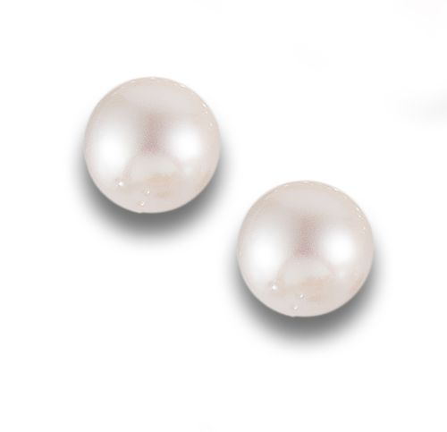 PEARL EARRINGS, IN YELLOW GOLD