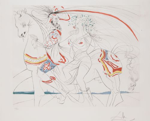 SALVADOR DALÍ Y DOMENECH, “Diane de Poitiers” 1974, Punta s