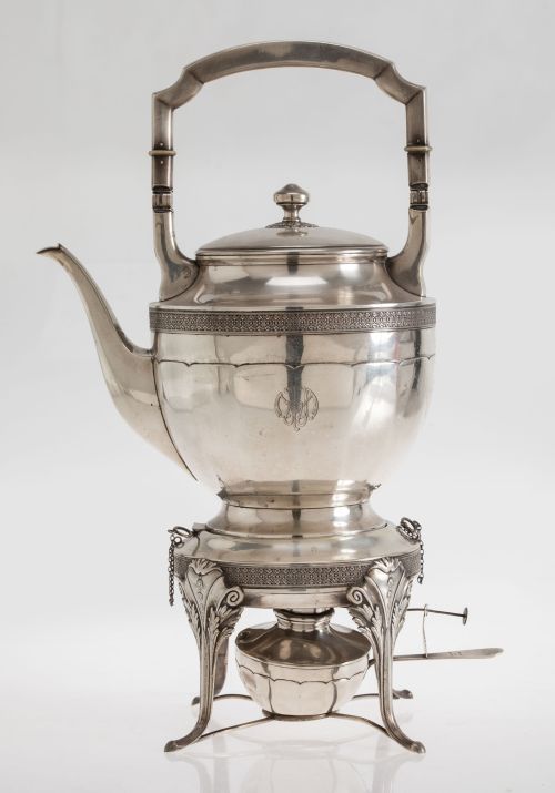 Samovar en plata española ley 916, S. XX