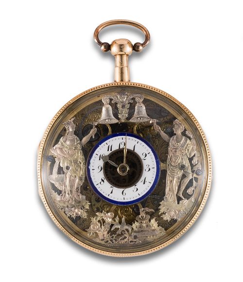 RELOJ DE BOLSILLOLEPINE DUCHENE ET FILS, SONERÍA Y AUTÓMATA