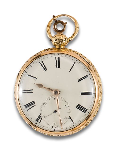 RELOJ DE BOLSILLO LEPINE INGLÉS EN ORO AMARILLO