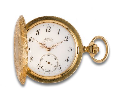 SABONETA F. SENN BALE-PARIS POCKET WATCH, IN YELLOW GOLD