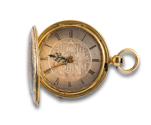 RELOJ DE BOLSILLO SABONETA DE DAMA EN ORO