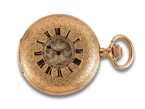 HUNTER POCKET WATCH IN YELLOW GOLD