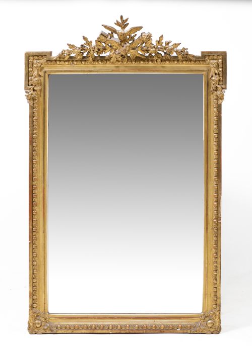 Rectangular mirror in Louis XVI style, France, late 19th ce