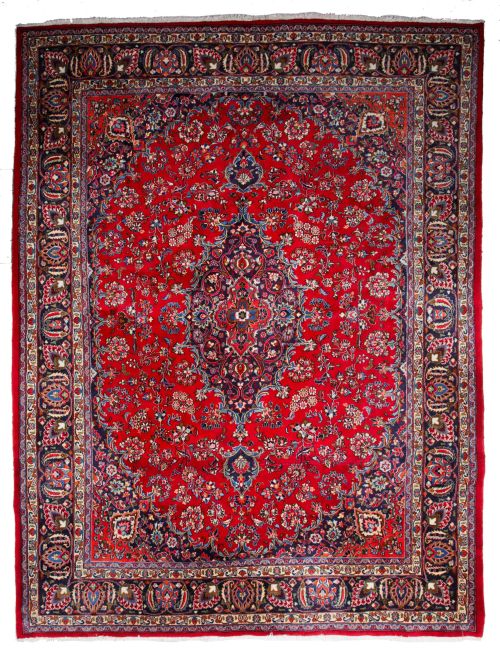 Oriental hand-knotted wool rug, Baktiar design, Iran, mid 2