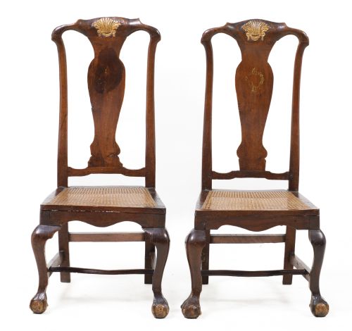 Pair of Queen Anne style chairs, Andalusia, 18th century an