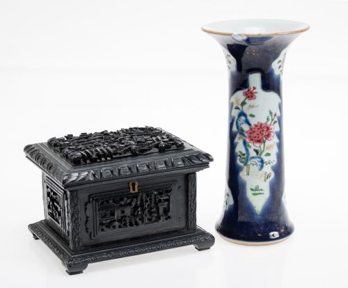 Chinese vase, Rosa Family, 19th century