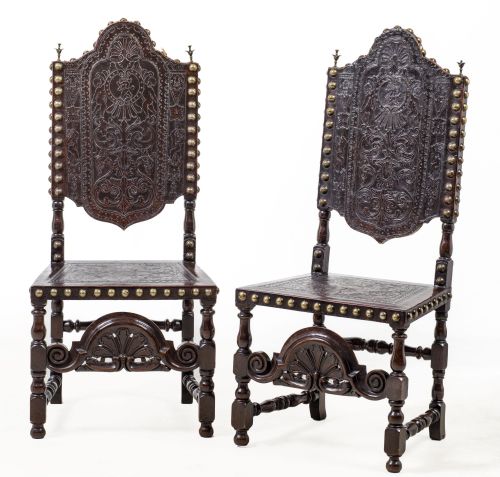 Pair of Portugal chairs, 19th century